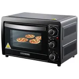 STEInBORG Mini Backofen 15 Liter Pizza-Ofen 3in1 Backofen Minibackofen Miniofen Krümelblech Ober-/Unterhitze Energiesparend 60 min.Timer