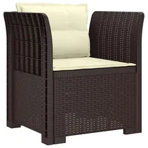 vidaXL 1-Sitzer Sessel 1 x 1 x 1 cm braun