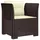 vidaXL 1-Sitzer Sessel 1 x 1 x 1 cm braun