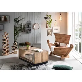 SIT Möbel Truhenbank Romanteaka Beige 145 x 99 x 65 cm