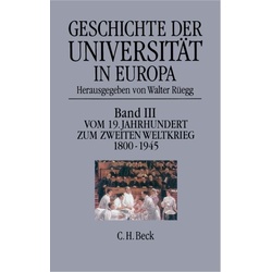 Geschichte der Universität in Europa / Geschichte der Universität in Europa Bd. III: Vom 19. Jahrhun, Sachbücher