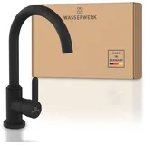 wasserwerk »WK 5, Wasserhahn, Küche, Einhebelmischer«, schwarz