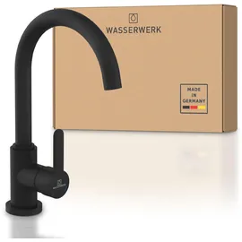 wasserwerk »WK 5, Wasserhahn, Küche, Einhebelmischer«, schwarz