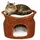 LIONTO Weidenkorb für Katze braun