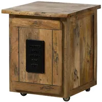 MASSIVMOEBEL24.DE Railway Rollcontainer 50x50x60 Mango, Farbe:Natur lackiert, Größe:50x50x60 cm