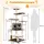 Costway Kratzbaum 175 x 86,5 x 86,5 cm braun