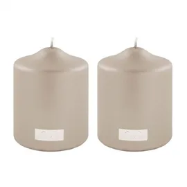 Fink Stumpenkerze CANDLE 10 cm grau 2 St.