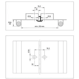 ABUS ConHasp Granit Containerschloss 215/100 + 37RK/70HB100 ConLock spezialgehärtet mit Schlüssel