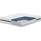 The White Stone Großes Einzelbett Matratze 130x190 Memory Foam, Antibakteriell, Anti-Milben, Anti-Allergie.| Höhe 22 cm | Italy