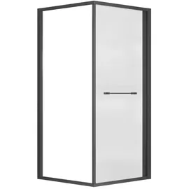 Schulte Sunny Duschtür anschlaglos 80 x 190 cm schwarz Sicherheitsglas
