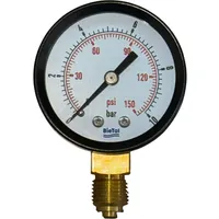 BieTal BieTal® Arbeitsmanometer Manometer 50mm mit 1/4 Zoll Gewinde