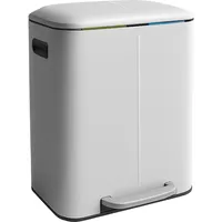 Relaxdays Treteimer 44,5 l Weiß