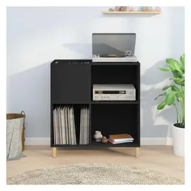 vidaXL Plattenschrank Schwarz 84,5x38x89 cm Holzwerkstoff