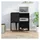 vidaXL Plattenschrank Schwarz 84,5x38x89 cm Holzwerkstoff