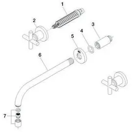 Dornbracht Tara. 240 Zweihandmischer (36717892-00)