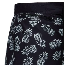 King Kerosin Badeshorts Pineapple Schwarz 3XL