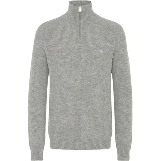 Kronstadt Troyer KRONSTADT "Troyer KSDoors half Zip", Herren, Gr. XXL, grau (lt grau), Obermaterial: 70% Wolle mw. 30% Polyamid PA., Pullover Troyer