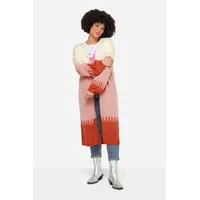 Angel Of Style by Happy Size Long-Strickjacke Farbverlauf Rosa 52