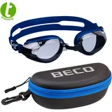 BECO Schwimmbrille Lima inkl. Aufbewahrungsbox, Blau