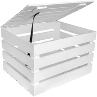 Creative Deco Aufbewahrungsbox Holztruhe 1-tlg. weiß