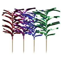 Papstar Deko-Picker 10 cm farbig sortiert