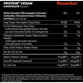 Powerbar Veganes Proteinpulver Schokolade 570 g