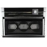 PAUL DESIGN - UHRENBEWEGER GENTLEMAN 3+5 - black highgloss / für 3 Uhren, aufbewahren für 5 Uhren