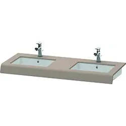 Duravit DuraStyle Waschtisch-Konsole DS829C04343 55x80x10cm, 2 Ausschnitte, basalt matt
