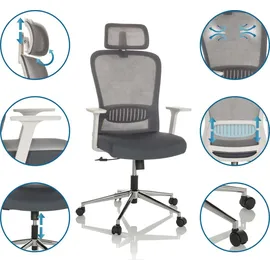 HJH Office Belaia W Stoff Grau