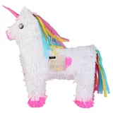 PARTY TIME, EA9443, Pinata Licorne 40x13.5x50cm, Accessoires Pour fêtes et anniversaires, Remplissez de bonbons, Amusant et robuste, Design Licorne, 48x41x14cm