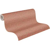 Grolls A.S. Création Tapete Abstrakt Rot Orange Greige Antigua 390922 - Vliestapete - 10,05 m x 0,53 m Made in Germany