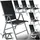 Tectake tectake® Gartenstuhl, klappbar, 7-fach verstellbare Rückenlehne, 67 x 56 x 105 cm