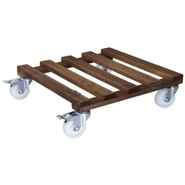 Wagner Pflanzenroller Gigant 45 x 45 cm Holz braun