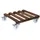 Wagner Pflanzenroller Gigant 45 x 45 cm Holz braun