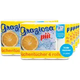 Hygiene Guru® Küchenrolle hochweiß (72 Rollen) - 3-lagig, 50 Blatt pro Rolle, 100% Zellstoff - Ideal für Küche und Haushalt - Für eine saubere Umgebung - Küchenrollen Großpackung