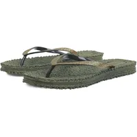 ILSE JACOBSEN HORNBÆK | Cheerful01 | Flip Flops with Glitter | Army, size 39 EU - 39 EU