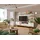 Die Möbelfundgrube Oreta TV-Lowboard 216x62x45 cm Weiß Hochglanz/Eiche MDF/Spanplatte