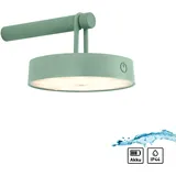 just light. JUST LIGHT Wandleuchte "ARMA", grün, 1, Ø 12,8cm H: 8,7cm, 1 Stk., Leuchten, Akkuleuchte, Wandleuchte