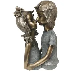 Signes Grimalt  Statuetten und Figuren Ehepaar Junger Küsse  in Gold, Einheitsgrösse
