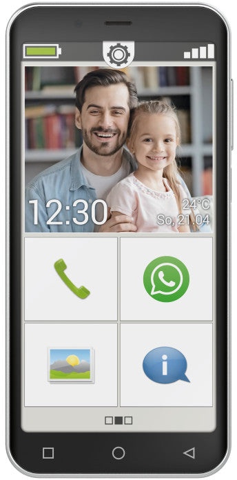 Emporia Smart.4: Schwarz 32GB Smartphone mit 5" Display, 13MP Kamera & Android 10