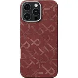 pitaka iPhone 16 Pro Tactile Woven Case rot/gold