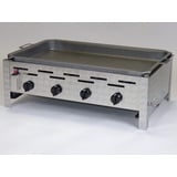 Gasgrill/ Grill 4er aus Edelstahl mit Stahlblechpfanne, 60 mm hoch