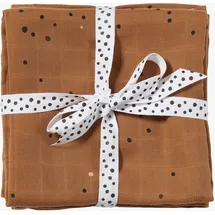 Done by Deer Pucktuch 2er-pack Verträumte Punkte - Mustard - One Size