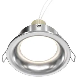 Einbauleuchte Deckenlampe Wohnraumlampe Flurleuchte 1 flammig silber D 8,5 cm