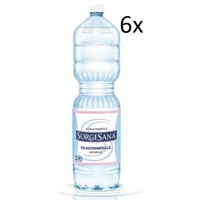 6x Sorgesana Acqua Minerale Naturale Natürliches Mineralwasser 2Lt