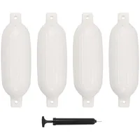 vidaXL Bootsfender 4 Stk. 58,5 x 16,5 cm PVC Weiß