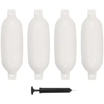 vidaXL Bootsfender 4 Stk. 58,5 x 16,5 cm PVC Weiß