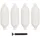vidaXL Bootsfender 4 Stk. 58,5 x 16,5 cm PVC Weiß