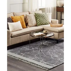 Beliani Teppich Hanli Grau 160 x 230 cm