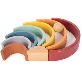 Small Foot Company Holzbausteine Regenbogen "Safari" (12318)